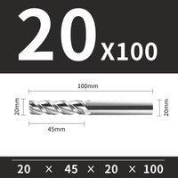 Frez Trzpieniowy VHM 3-Ostrzowy Rozmiar: Ø20x45x20Dx100L