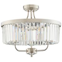 Sufitowa lampa glamour L&-190264 Light& z kryształkami nikiel