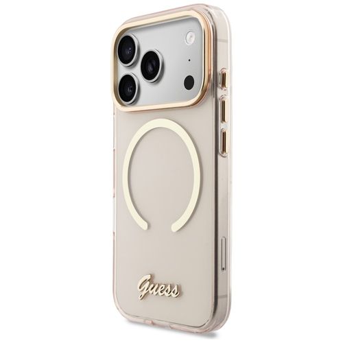 etui guess iml script metal magsafe do   iphone 17 pro różowy na Arena.pl