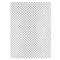 karton ozdobny metal. kropki srebrny 190g (10)