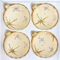 Bombki 8cm/4szt dekor szklane choinkowe ozdoby