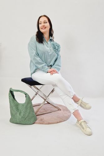 Koszula w Paski Damska Zielona UNI na Arena.pl