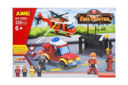 Klocki Jumei STRAŻ POŻARNA 326 elementów, 38 x 26 cm na Arena.pl