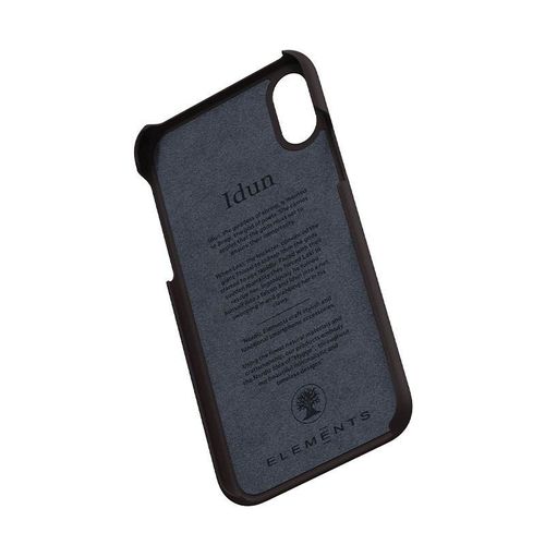 Nordic Elements Saeson Idun - Materiałowe etui iPhone Xs / X (Dark Brown Pattern 2) na Arena.pl