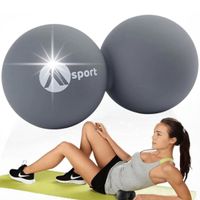 PODWÓJNA PIŁKA DO MASAŻU ROLLER SILIKONOWY 63MM MASAŻER LACROSSE CROSSFIT