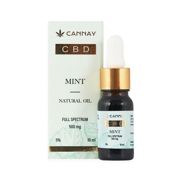 Olejek CBD 5% MINT 10ml CANNAY zdjęcie 1