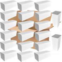 Ręcznik papierowy ZZ 3000 sztuk 100% celuloza biały 21,5x21 cm