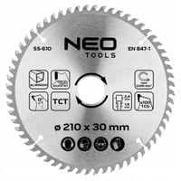 NEO TARCZA DO PILARKI WIDIOWA 210 X 30 mm 100 ZĘBÓW DO ALUMINIUM 55-610