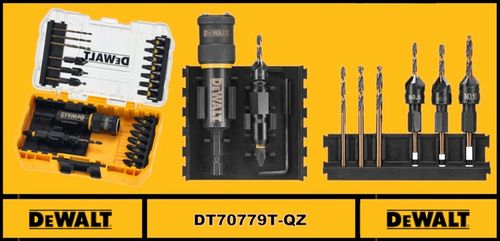DeWALT ZESTAW WIERTEŁ I BITÓW 22cz. "OBRÓĆ I PRACUJ" W KASECIE DT70779T na Arena.pl