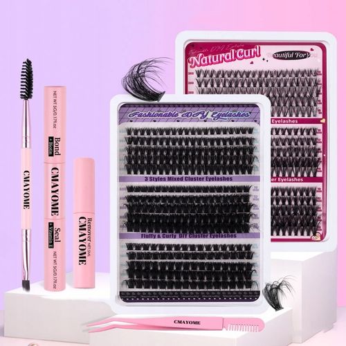270 SZT ZESTAW DO SAMODZIELNEGO PRZEDŁUŻANIA Rzęsy D CURL CLUSTER LASHES IN na Arena.pl