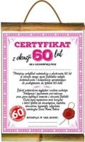 dyplom certyfikat 60 lat pani | d75