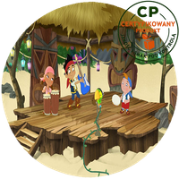 Opłatek na tort Jake - Piraci z Nibylandii