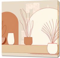 Obraz 90x90cm Widok Roślin