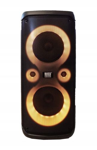 KOLUMNA GŁOŚNIKOWA PRZENOŚNA KARAOKE BLUETOOTH USB AKUM SUPER JAKOŚĆ MOCNA na Arena.pl