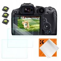 3x Zestaw Osłona Szkło 9H K&F na Ekran Canon EOS R6 II, R6, R7 K&F