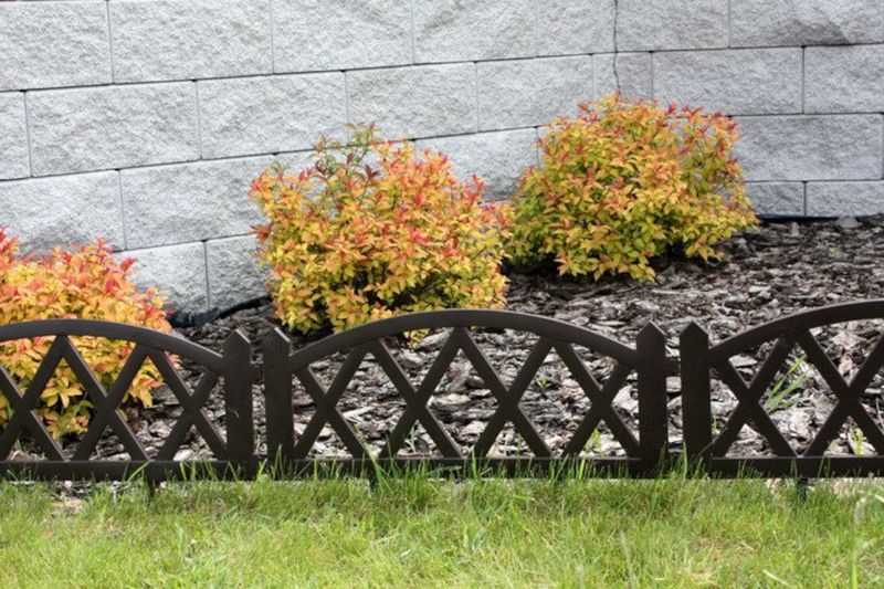 Płotek ogrodowy 2,3 mb brązowy zdjęcie 4