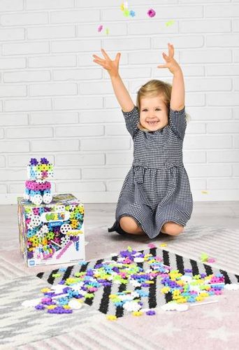 Klocki Meli Basic Constructor różowy Pink 600 szt. - mini wafle na Arena.pl