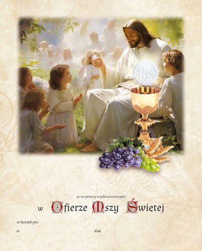 Obrazek / Wkładka  Do Pierwszej Komuni Świętej na Arena.pl