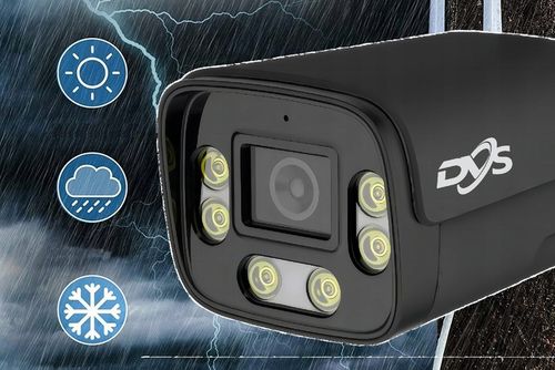 BEZPRZEWODOWA KAMERA ZEWNĘTRZNA WIFI IP 4Mpx CZARNA TUBA APLIKACJA TUYA DVS na Arena.pl