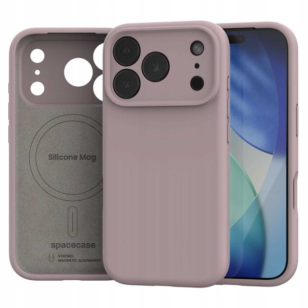 Spacecase Silicone Mag Iphone 17 Pro Max Baby Pink zdjęcie 2