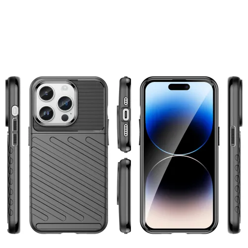 thunder case etui iphone 14 pro pancerny pokrowiec czarny na Arena.pl