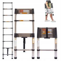 Teleskopowa drabina składana 2.6m antypoślizgowa