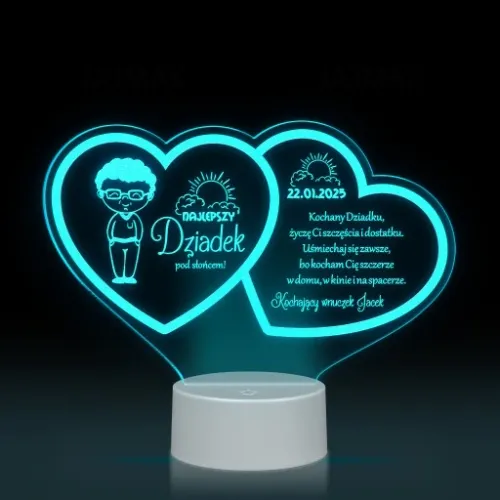Prezent Dzień Babci i Dziadka Statuetka lampka LED na Arena.pl