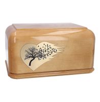 Solidna drewniana urna na prochy