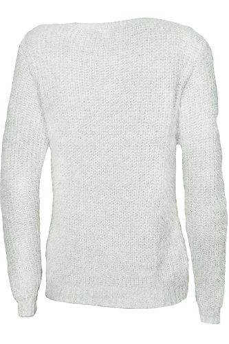 Siwy Sweter Fluffy - 40 / L na Arena.pl