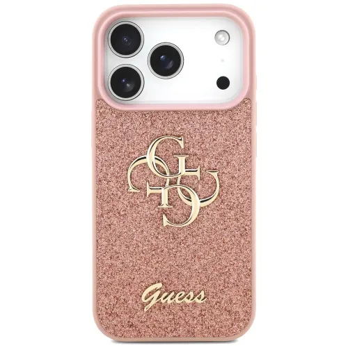 etui guess fixed glitter big 4g na iphone 17 pro - różowe na Arena.pl