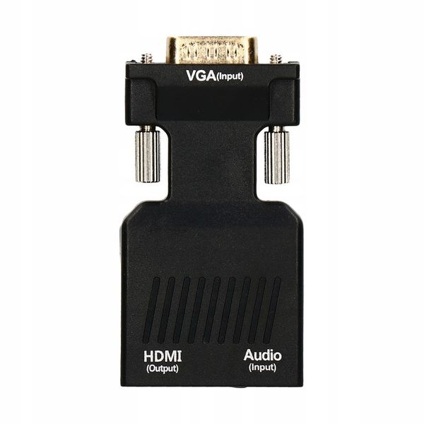 ADAPTER KONWERTER VGA D-SUB DO HDMI + DŹWIĘK AUDIO zdjęcie 2
