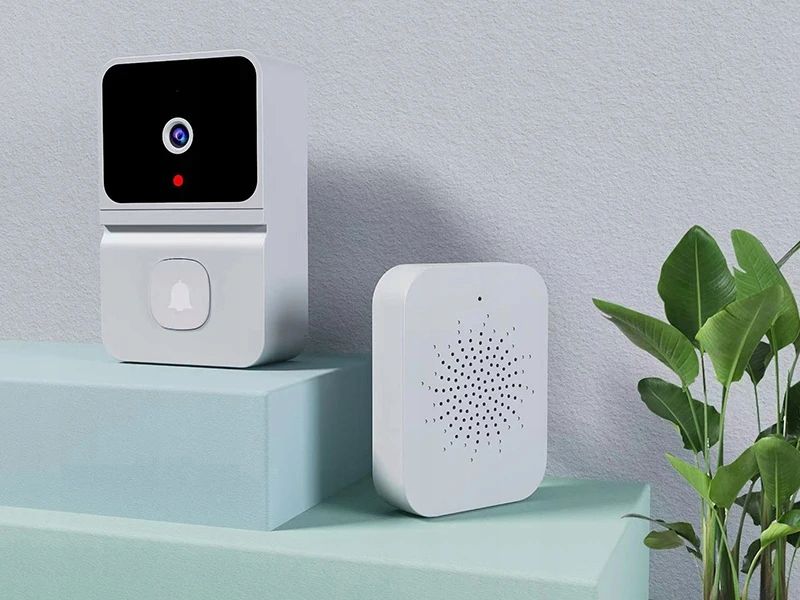 DZWONEK do DRZWI z Kamerą PODGLĄD Wizjer WIFI APLIKACJA iOS Android zdjęcie 2