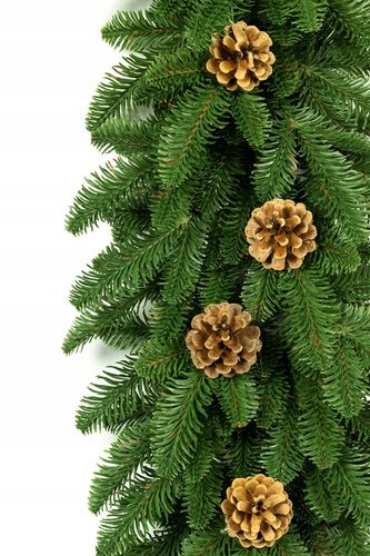 Girlanda Jodła z szyszkami PE gęsta jak naturalna 100 cm Święta dekoracja na Arena.pl