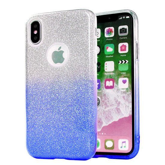 Etui brokatowe Blink do iPhone XS MAX niebieski zdjęcie 1