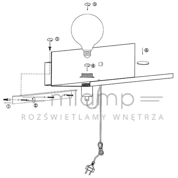 Kinkiet LAMPA ścienna MULTI 106969 Markslojd metalowa OPRAWA półka biała zdjęcie 5