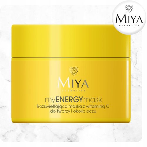 Rozświetlająca Maska z Witaminą C Do Twarzy i Okolic Oczu 50 ml Miya na Arena.pl