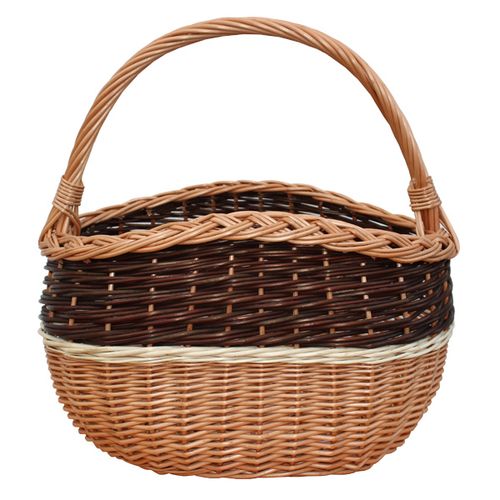 Kosz wiklinowy na zakupy z garbem koszyk wiklinowy na Arena.pl