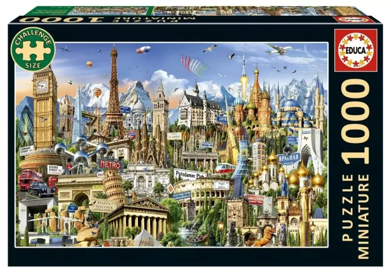 Puzzle 1000 elementów. Symbole Europy, miniatura zdjęcie 1
