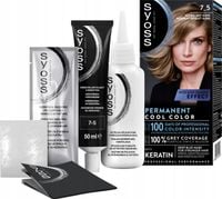 SYOSS PERMANENT COOL COLOR FARBA NR 7_5 NATURALNY POPIELATY BLOND 1 SZT