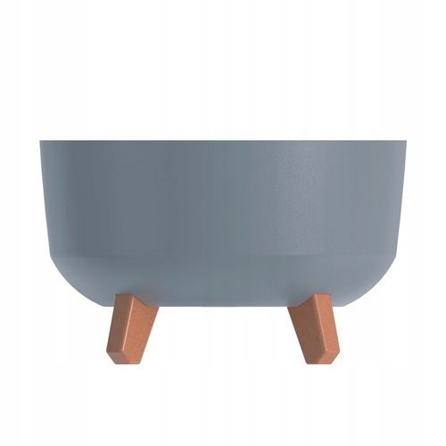 Doniczka na nóżkach GRACIA LOW DGRL400L | Jasny szary na Arena.pl