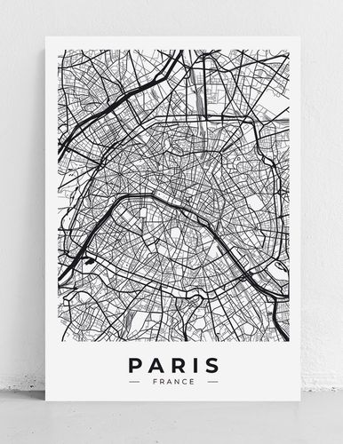 Plakat mapa Paryż plan miasta 61x91 cm na Arena.pl