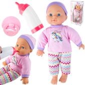 Lalka Bobas New Baby Bobasek Akcesoria Smoczek Butelka