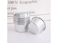 Foremki do muffinek (alu), srebrne, 50 szt.