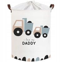 2 x KOSZ NA ZABAWKI ZAMYKANY POJEMNIK ORGANIZER I LOVE DADDY PREMIUM XL 43l