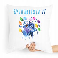 Poduszka Informatyka Informatyk Specjalista Od It Z Nadrukiem Ze Zdjęciem
