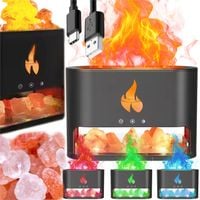 NAWILŻACZ POWIETRZA DYFUZOR OLEJKÓW AROMATERAPIA KOMINEK + KAMIENIE