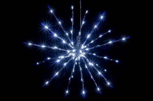 Świąteczne LED oświetlenie - deszcz meteorów, zimna biała na Arena.pl