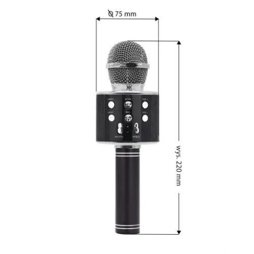 MIKROFON KARAOKE GŁOŚNIK ZABAWKA BLUETOOTH LED RÓŻ MANTA ECHO ŚWIATŁO na Arena.pl