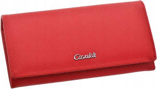 Cavaldi Duży Portfel Skórzany Damski Na Zatrzask Portmonetka Na Prezent na Arena.pl