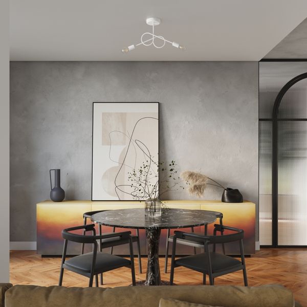 Żyrandol LOOP 2 biały zdjęcie 11